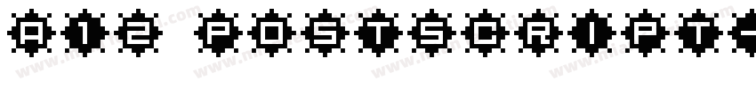 A12 PostScript字体转换